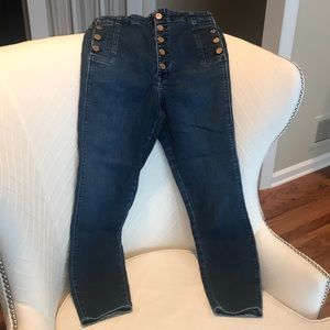 J Brand “Natasha” skinny high rise jeans
